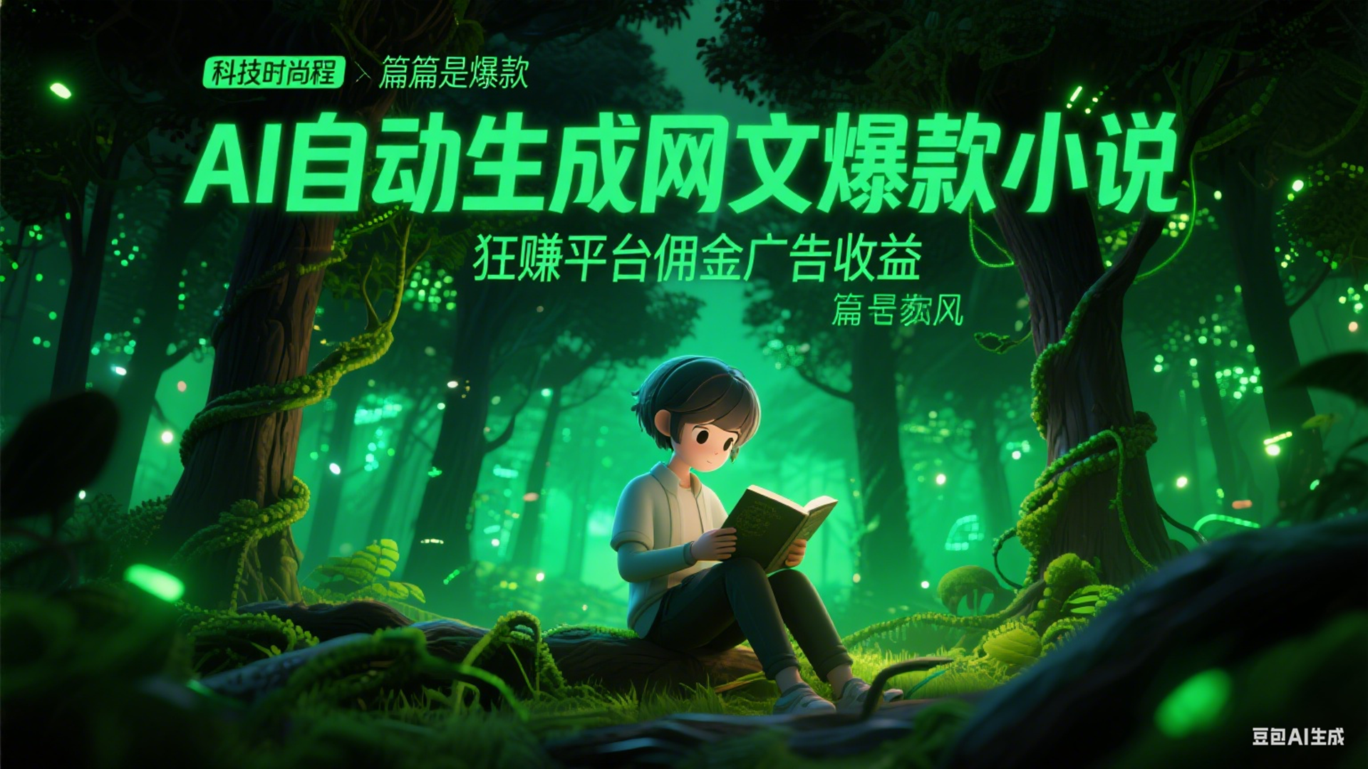 AI 自动生成网文小说：轻松打造爆款赚取平台佣金