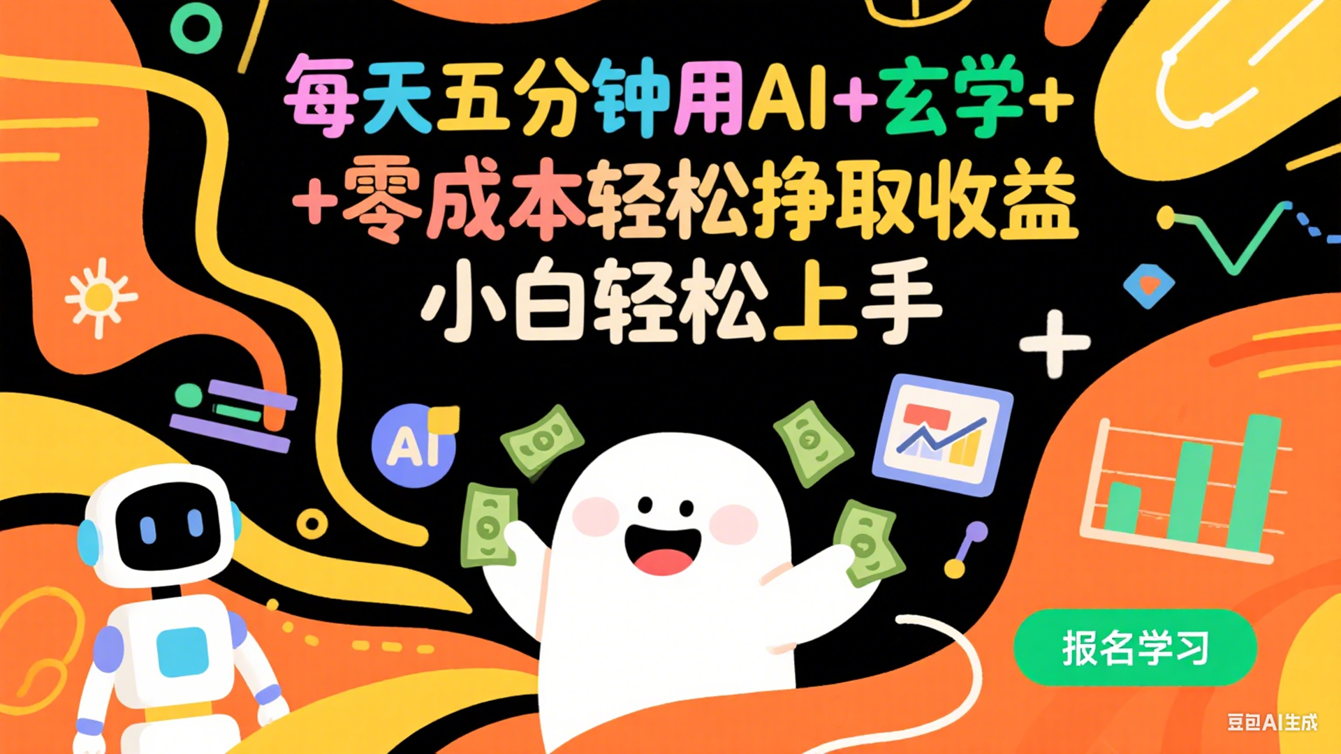 AI+玄学零成本副业：每天五分钟轻松赚收益（小白可做）
