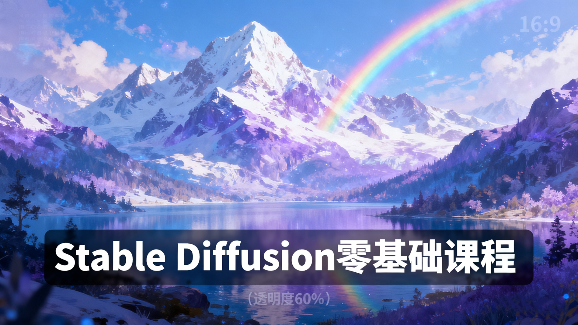 Stable Diffusion零基础课程｜AI绘画入门到实战教程
