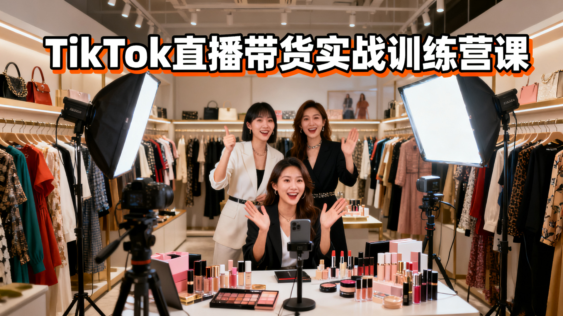 TikTok直播带货实战训练营课-跨境电商零基础到高手全攻略