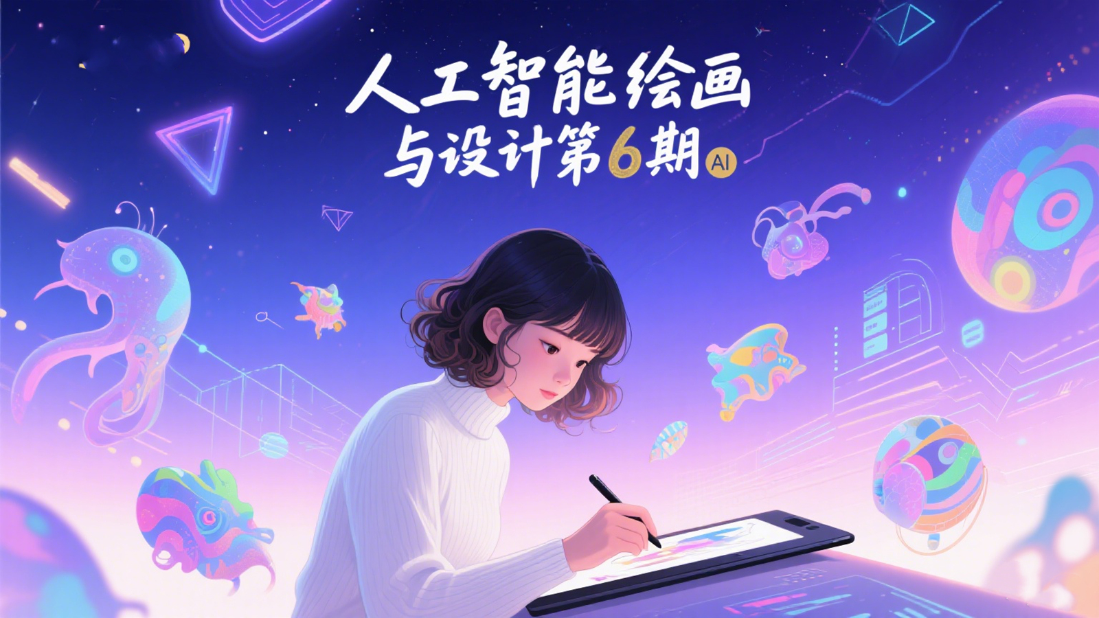 HCI讲堂人工智能绘画与设计第6期_AI艺术_数字绘画_智能设计课程