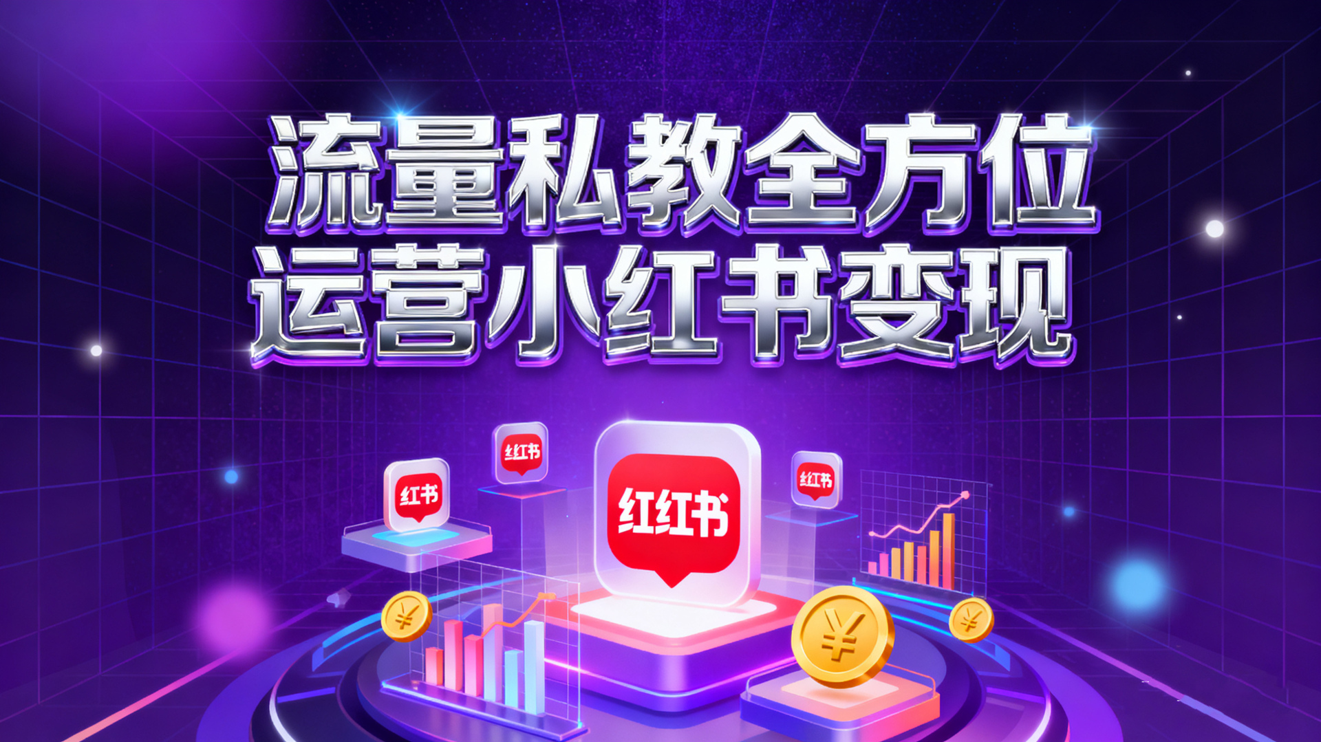 流量私教全方位运营小红书变现：精准引流与内容变现实战课程