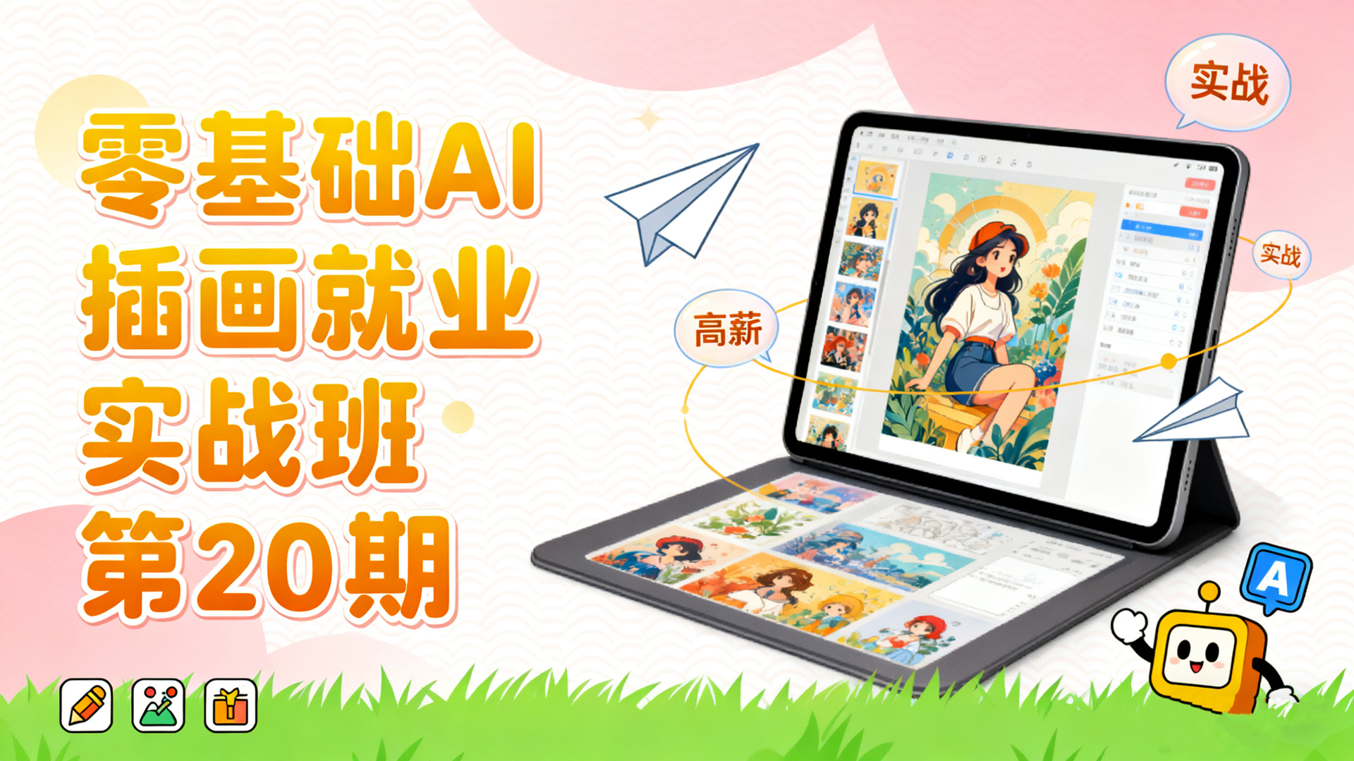 零基础AI插画就业实战班第20期-数字插画AI绘画培训课程