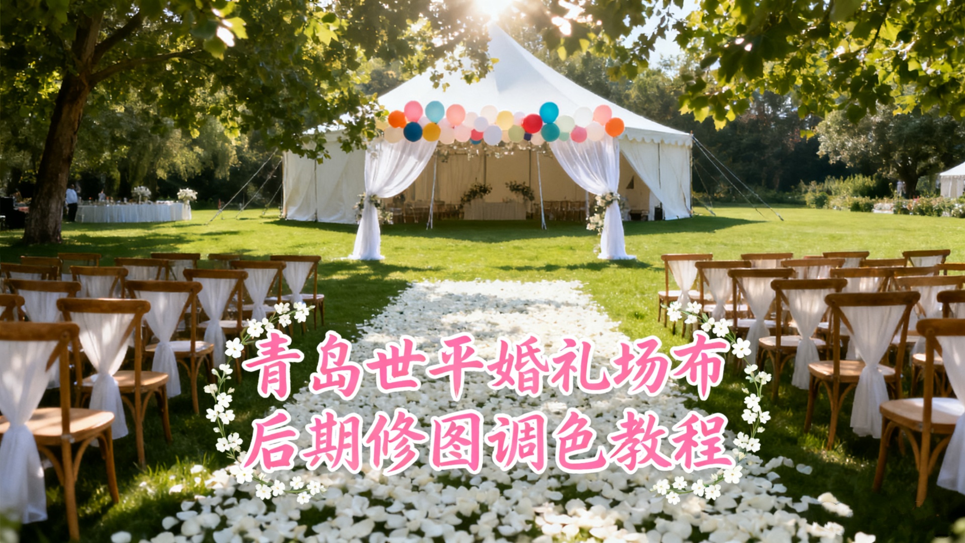 青岛世平婚礼场布后期修图调色教程 婚礼摄影系统课程