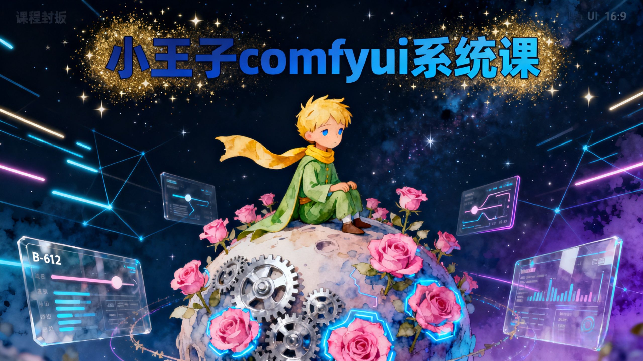 小王子comfyui系统课-AI艺术创作与ComfyUI操作技巧