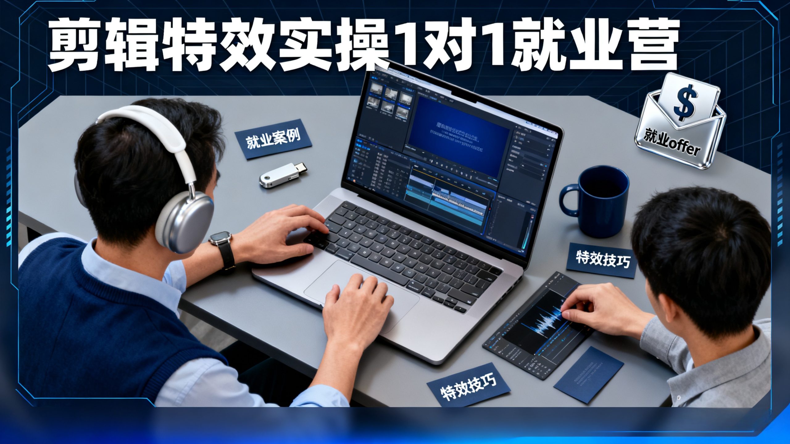 剪辑特效实操1对1就业营·轻松在线掌握核心技能