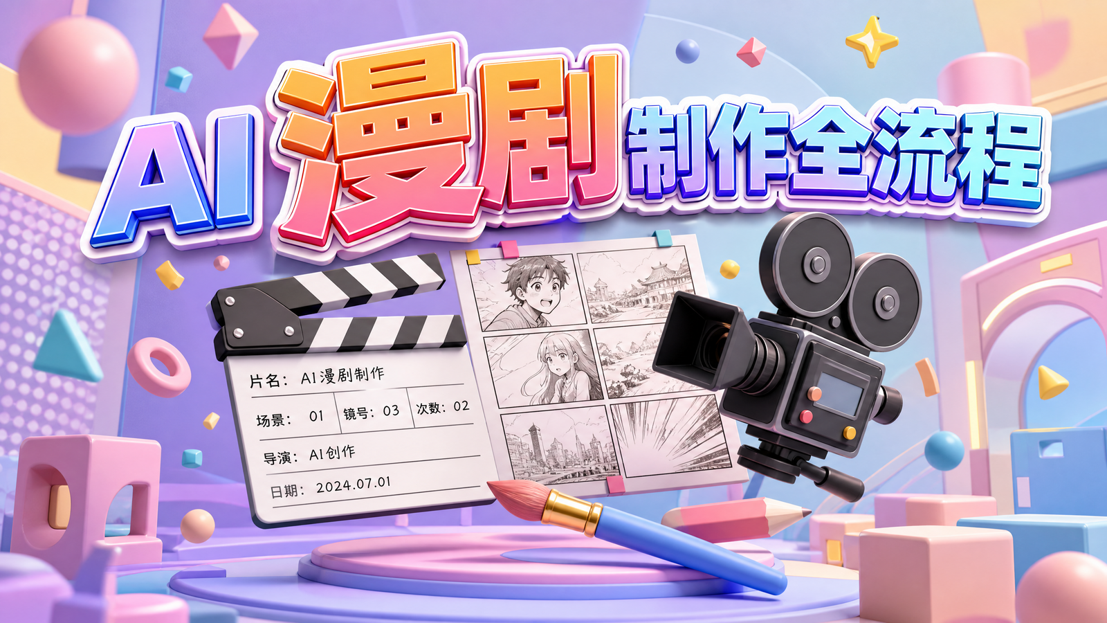 AI漫剧制作全流程课程封面