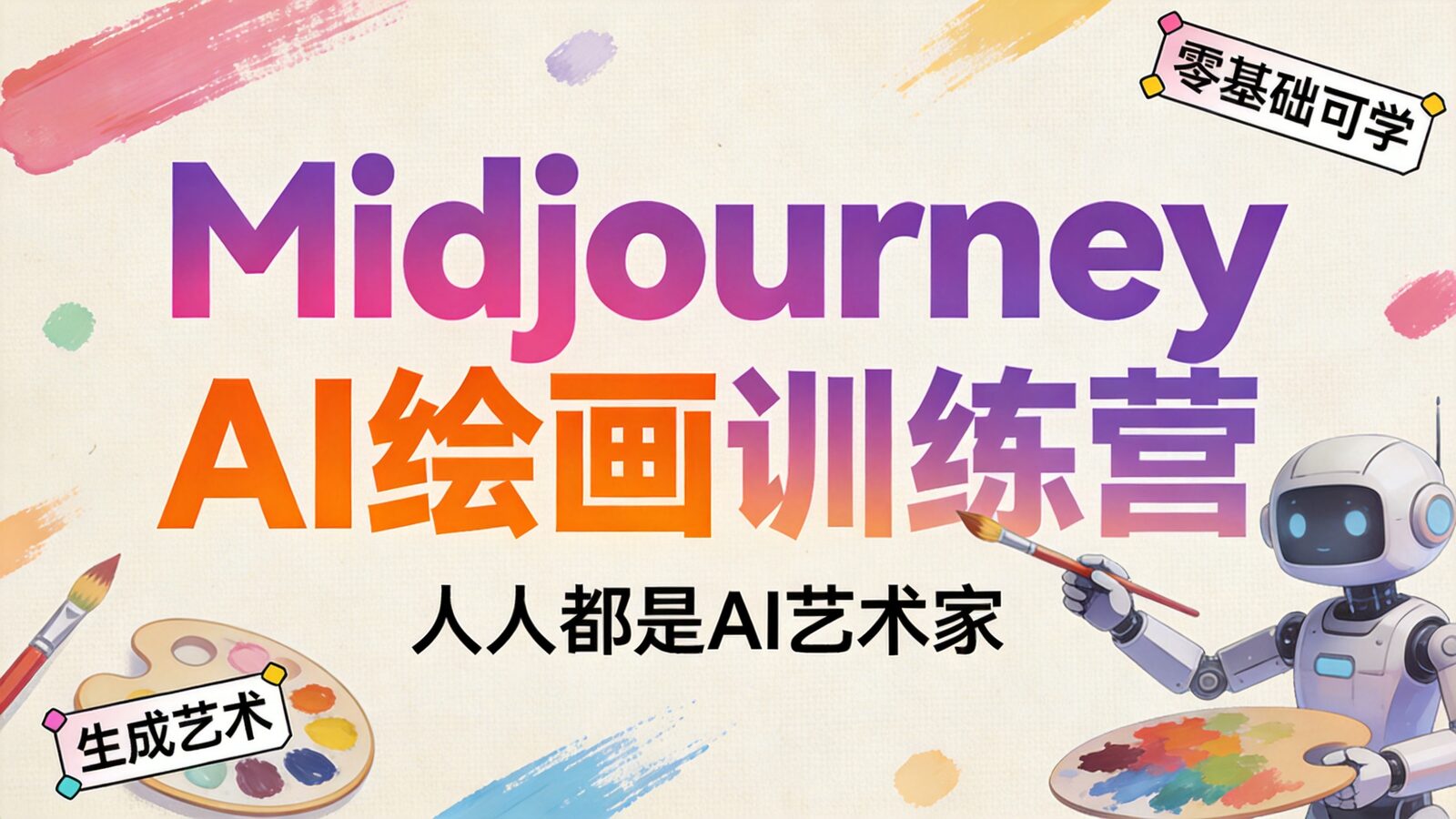 Midjourney AI绘画训练营课程封面
