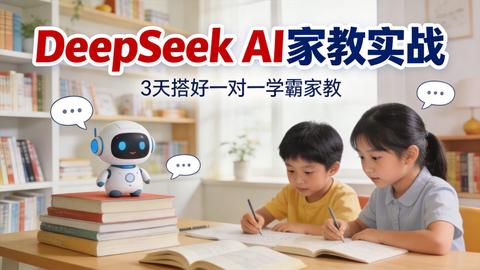 DeepSeek AI家庭教育实战课封面