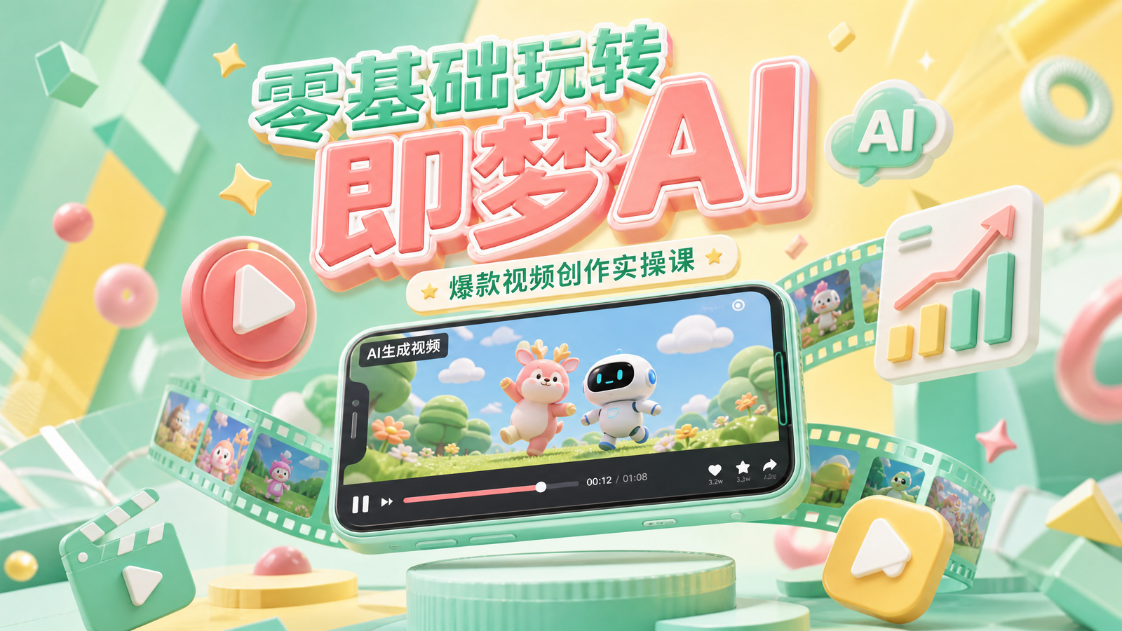即梦AI视频创作教程封面