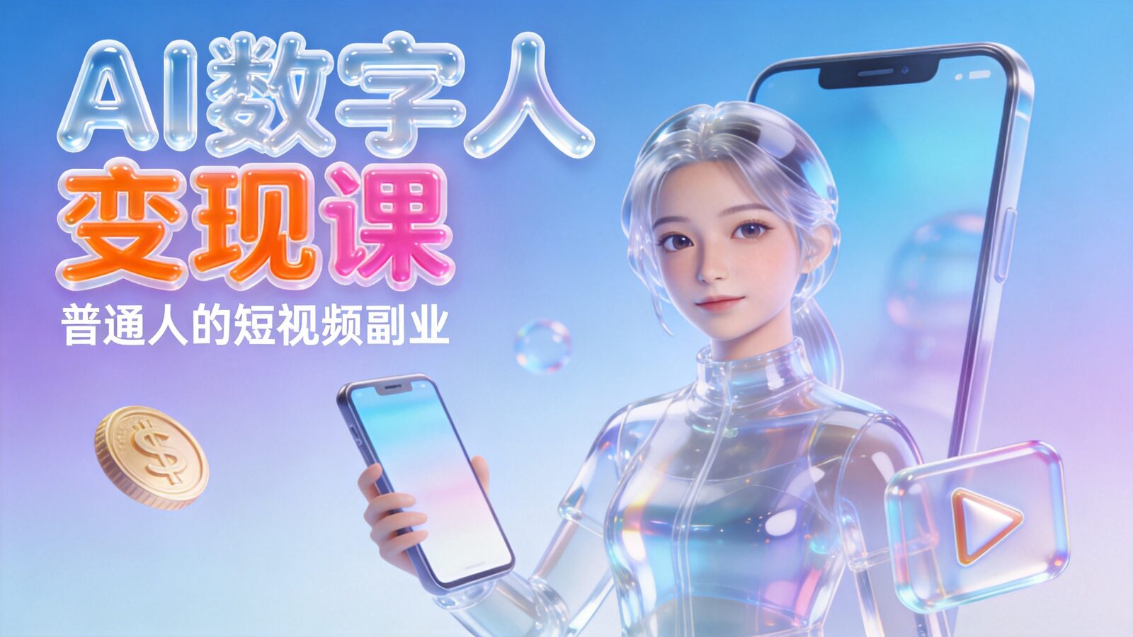 AI数字人变现课程封面