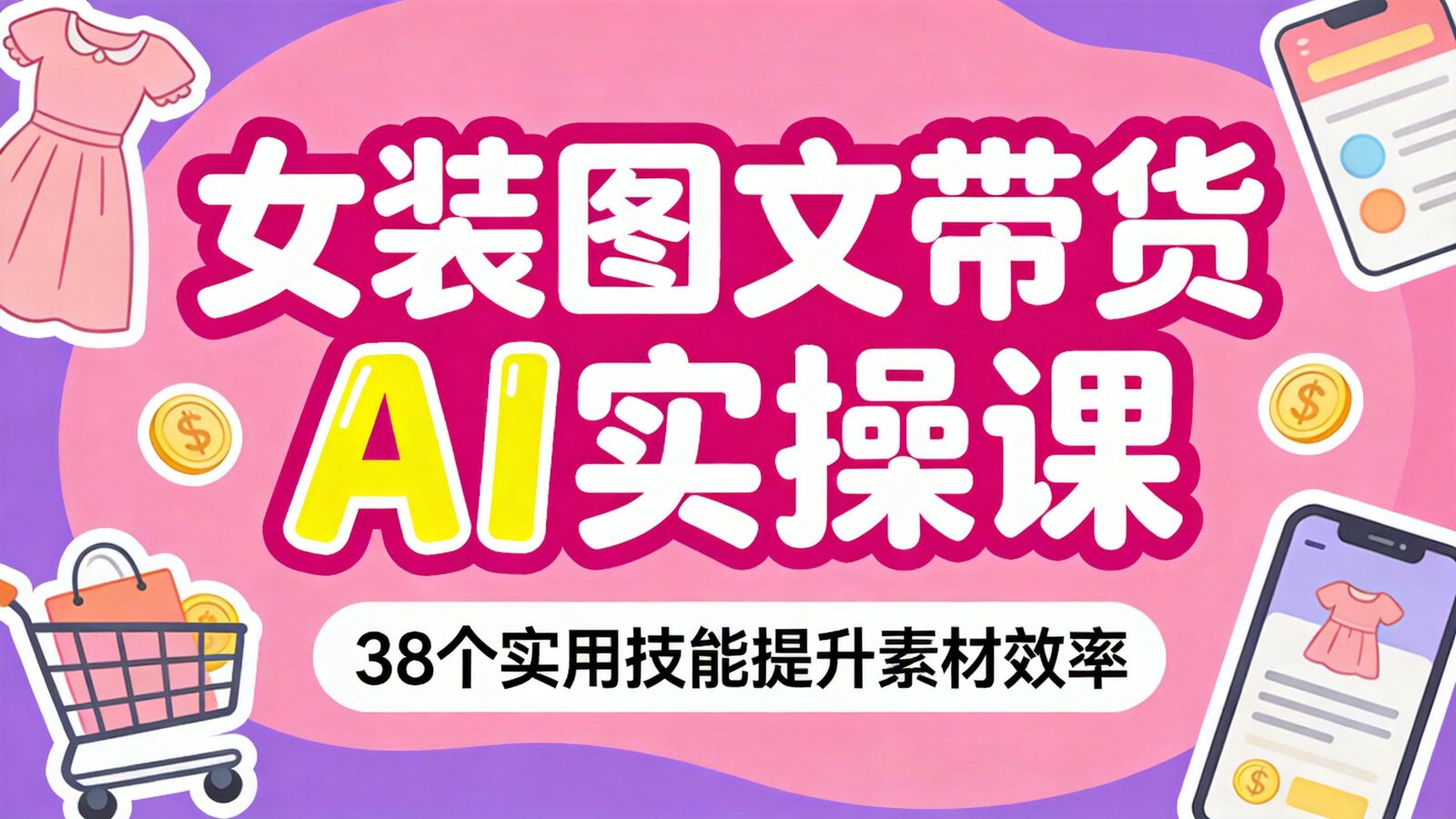 女装图文带货AI实操课封面
