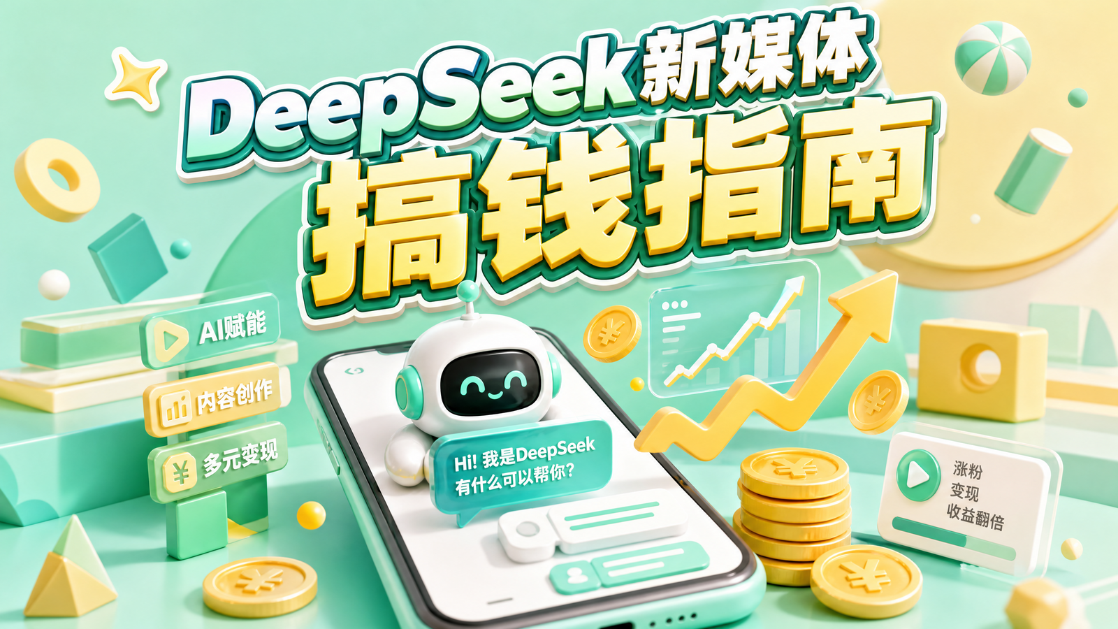 DeepSeek新媒体搞钱指南课程封面